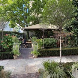 Gastgarten im Café Camelle