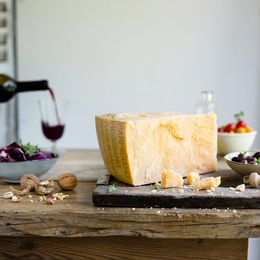 Parmesan funktioniert auch als Hauptdarsteller