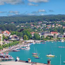 Blick auf Velden am Wörthersee