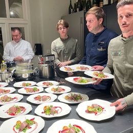 Toni Mörwald mit Gastköchen: Leo Bermadinger, Hermann Poll, Florian Dornstauder