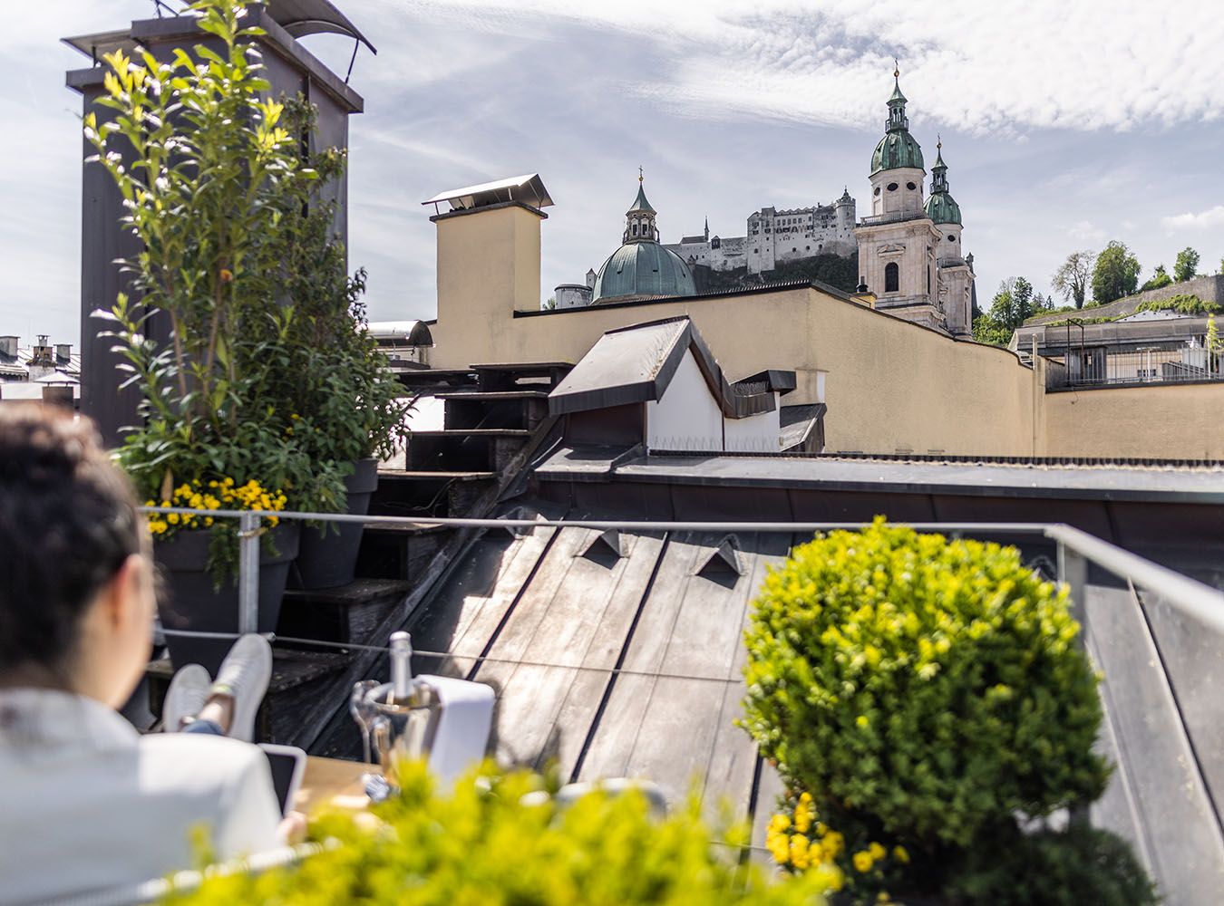 Michael Groessinger Blick auf die Festung Hohensalzburg