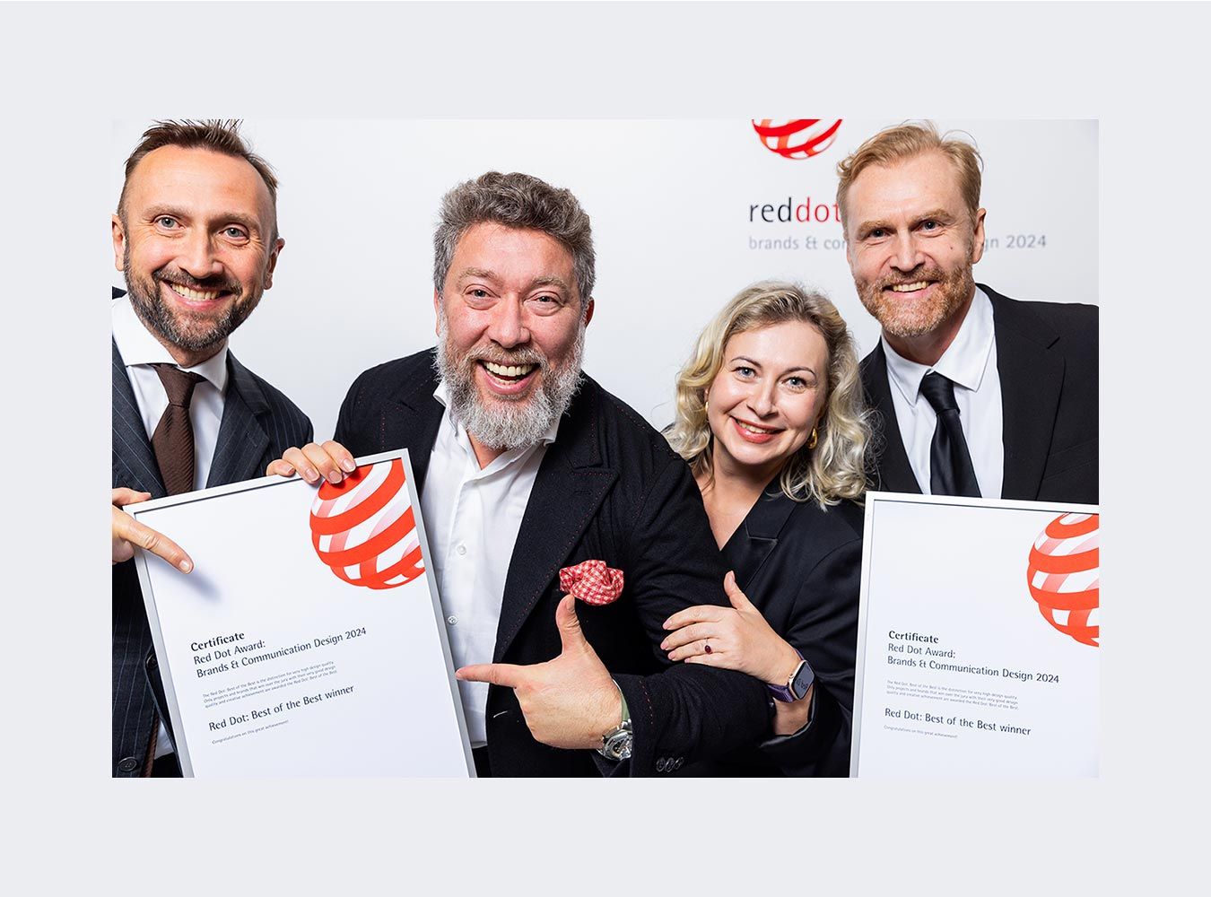Yuriy Golyanych, Andriy Zdesenko, Mila Shenderchuk und Michael Riess