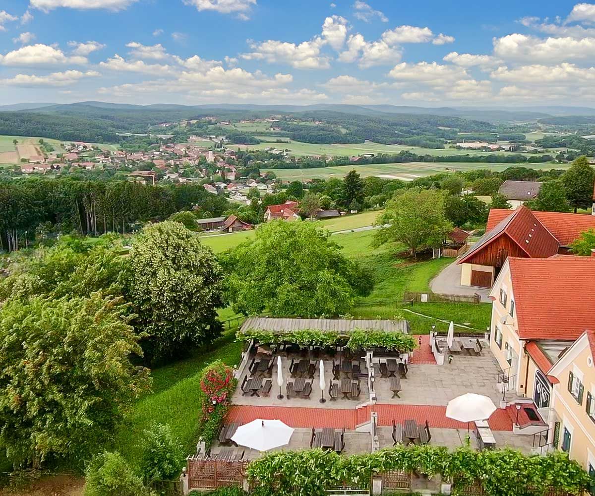 Traumhafte Aussicht auf Bald Waltersdorf