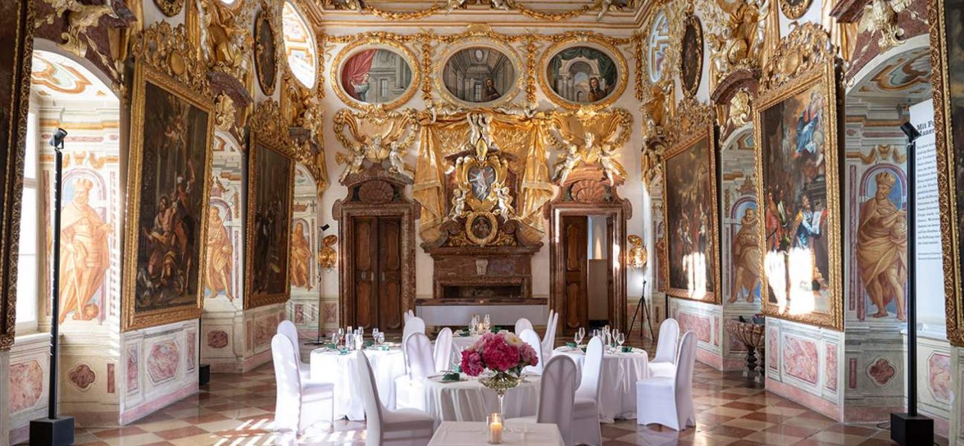 Das Dinner im Prunksaal des Stift Schlierbach gehörte zu den Höhepunkten