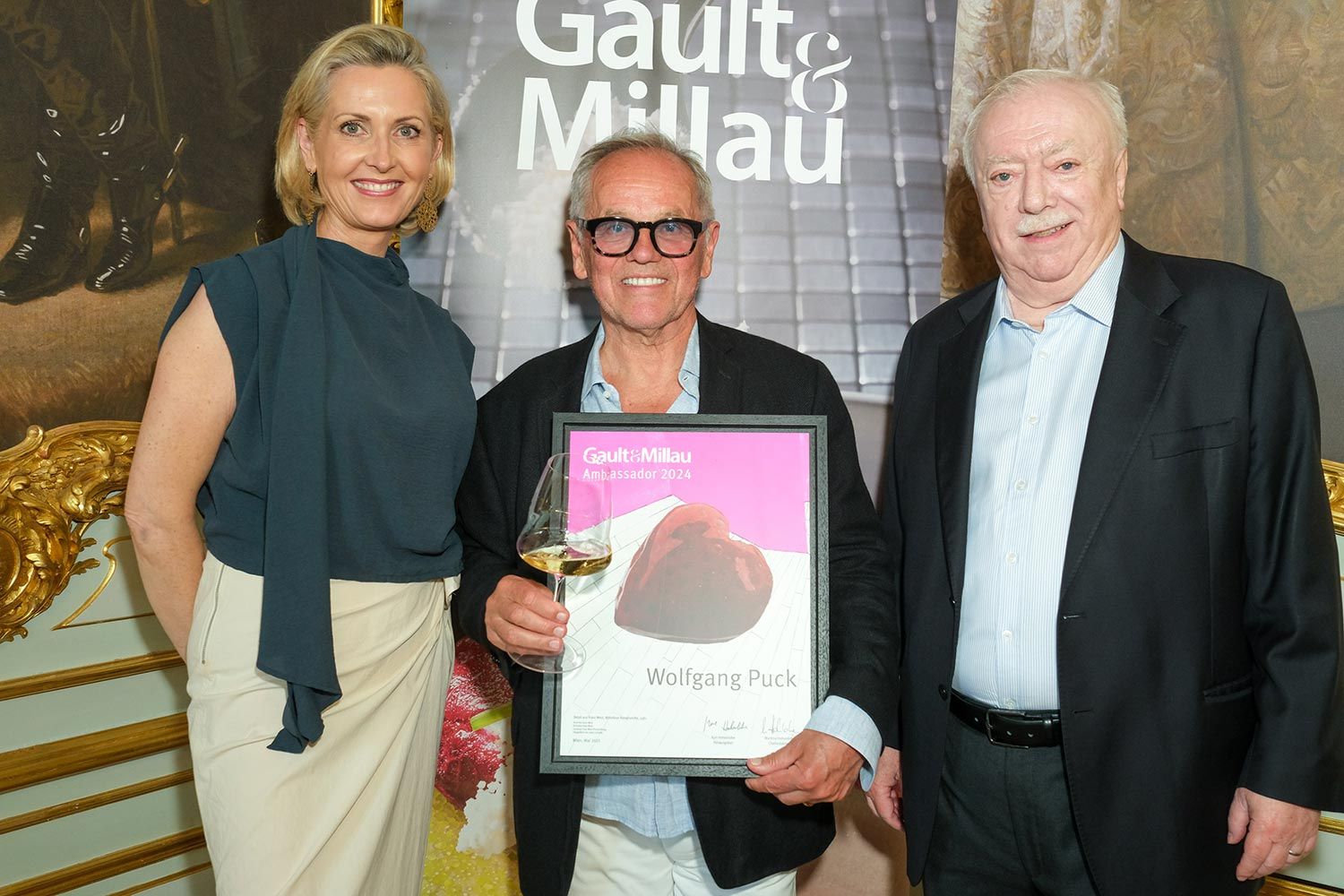 Martina Hohenlohe, Wolfgang Puck und Michael Häupl