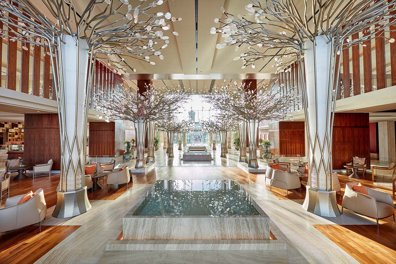 Die Lobby des Mandarin Oriental