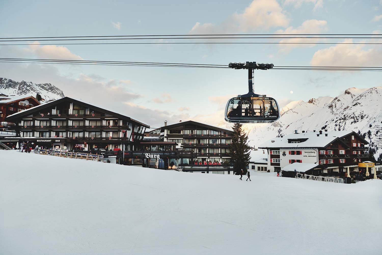 Lage direkt an der Piste