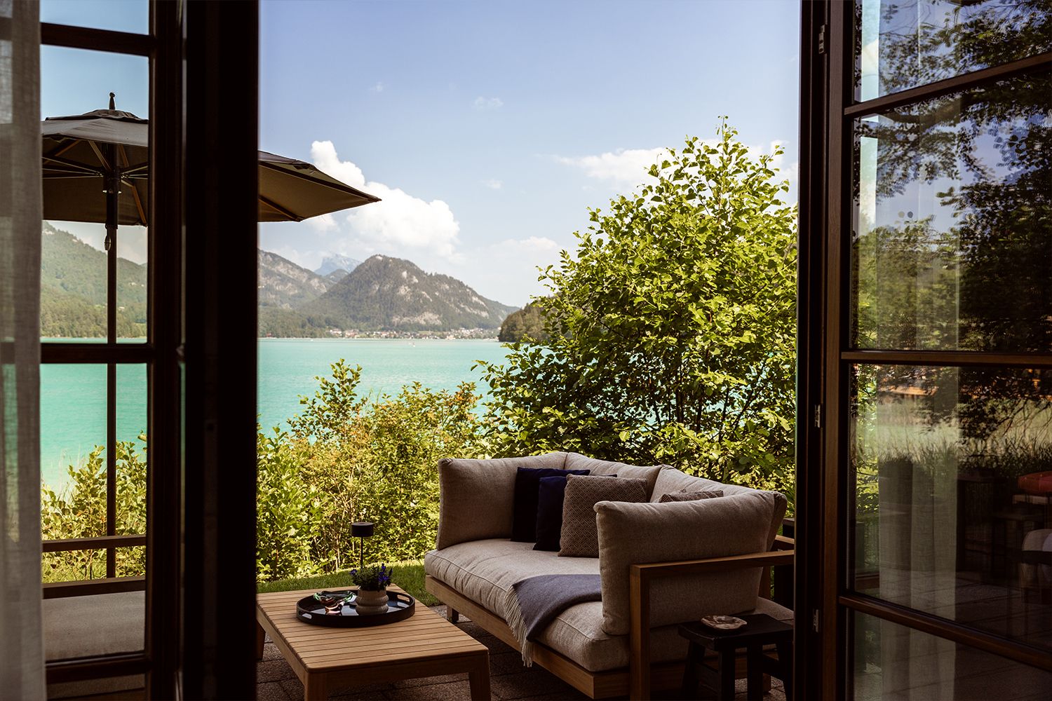 Ausblick auf die Chalet Terrasse 