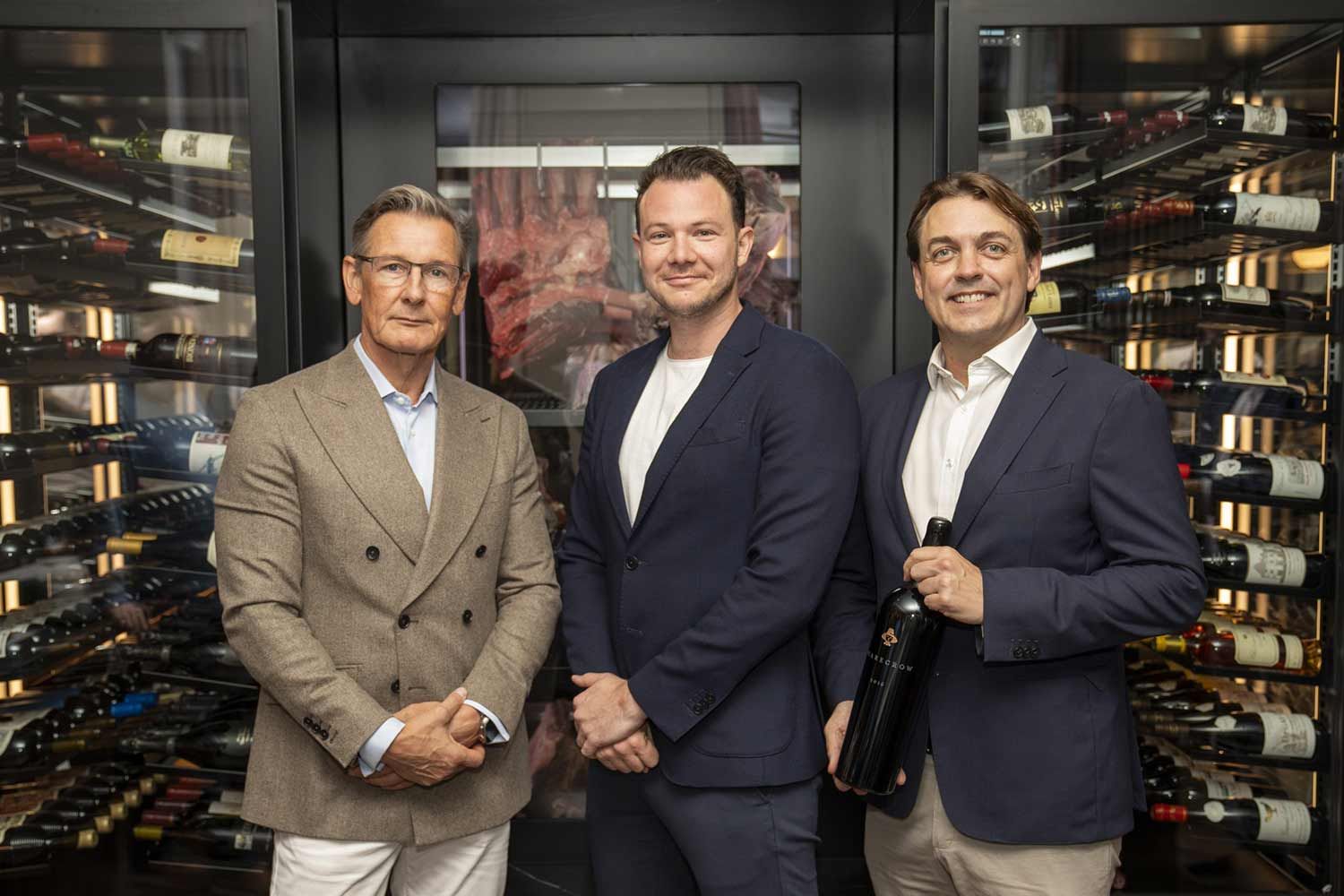 Andreas Lindorfer Investor Alexander Schütz, Gastronom Benjamin Buxbaum, Weinprofi Jason Turner