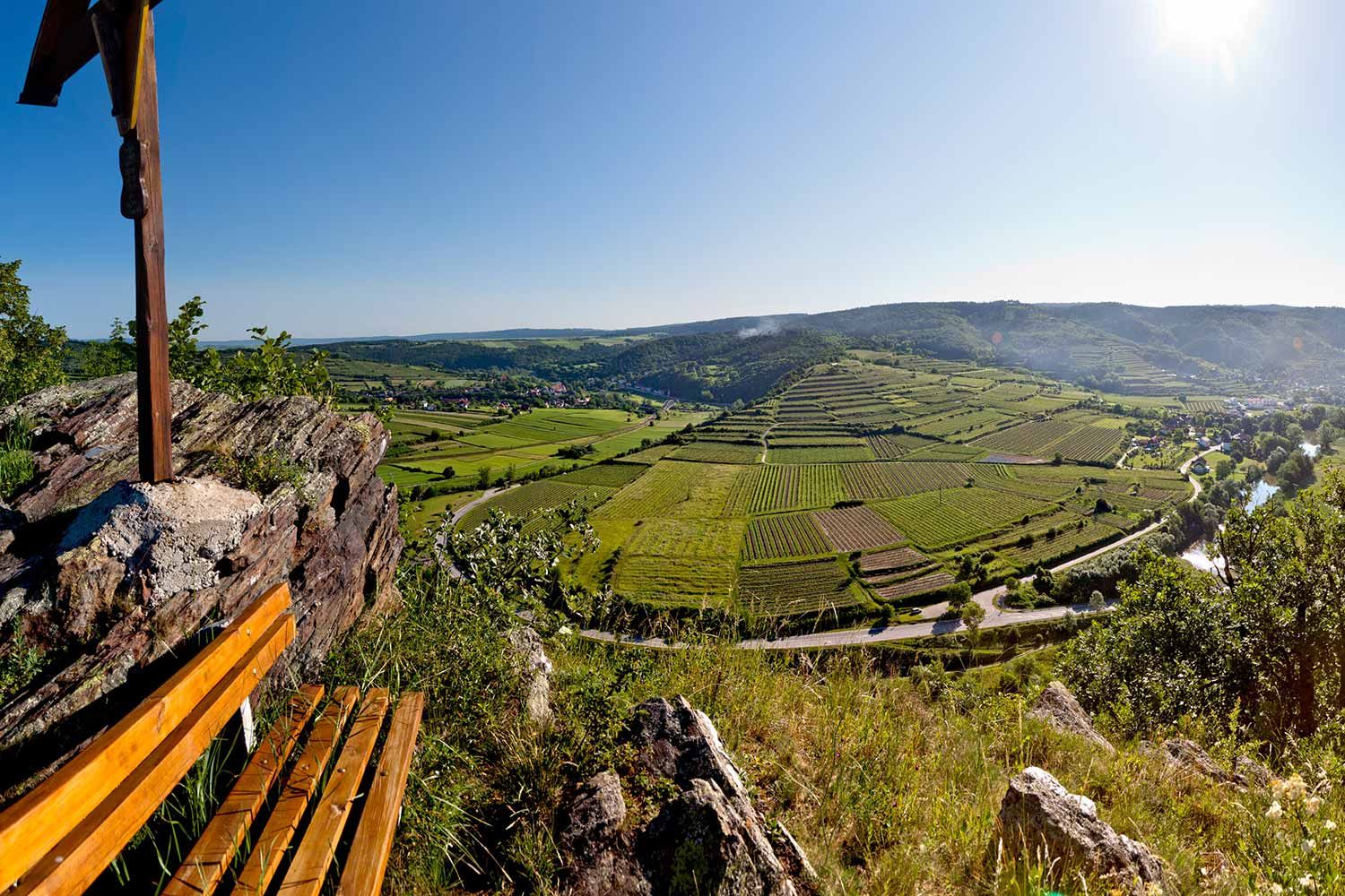 Blick auf Kalvarienberg vom Irblingkreuz