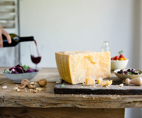 Parmesan funktioniert auch als Hauptdarsteller