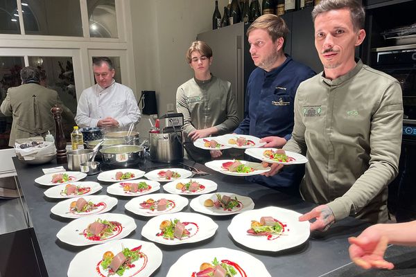 Toni Mörwald mit Gastköchen: Leo Bermadinger, Hermann Poll, Florian Dornstauder