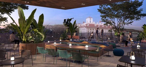 Rooftop-Bar mit traumhaftem Ausblick