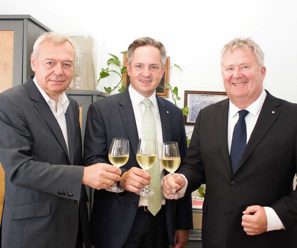Josef Glatt, Johannes Schmuckenschlager und Chris Yorke