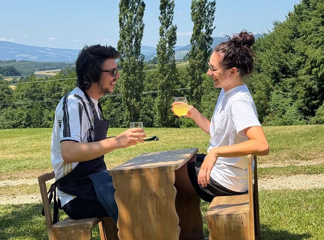 Das „Hostanposcha"-Duo lädt zum Sonntags Bratl