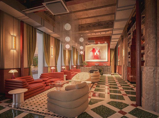 Blick in die Lobby des Companion Vienna