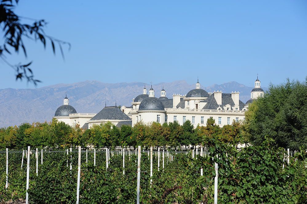 Château Changyu Moser mit Weingärten