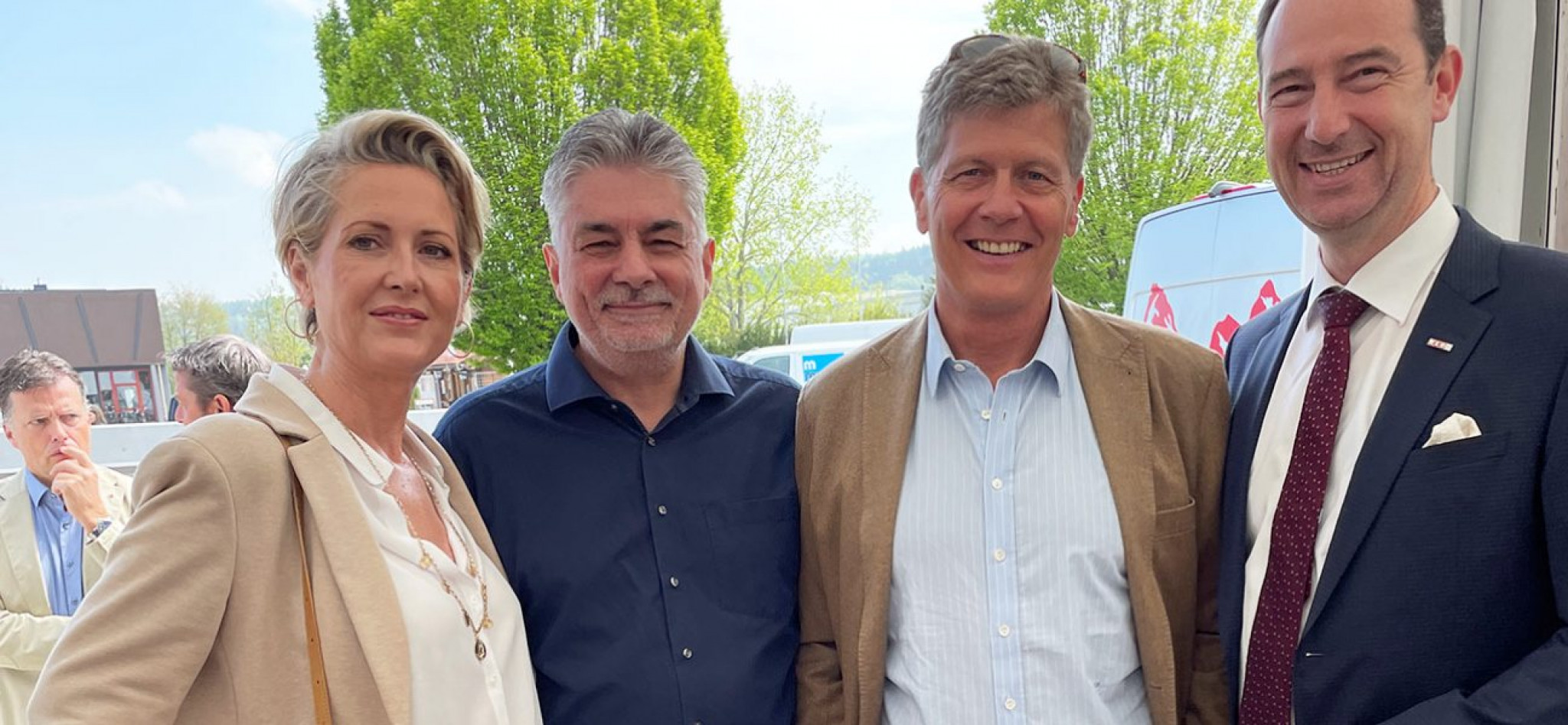 Martina Hohenlohe, Reinhard Hanusch, Karl Hohenlohe und Mario Pulker