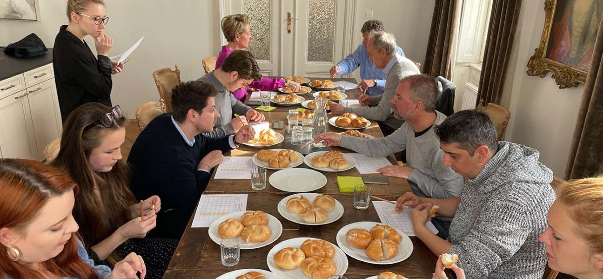 Die Jury bei der Verkostung