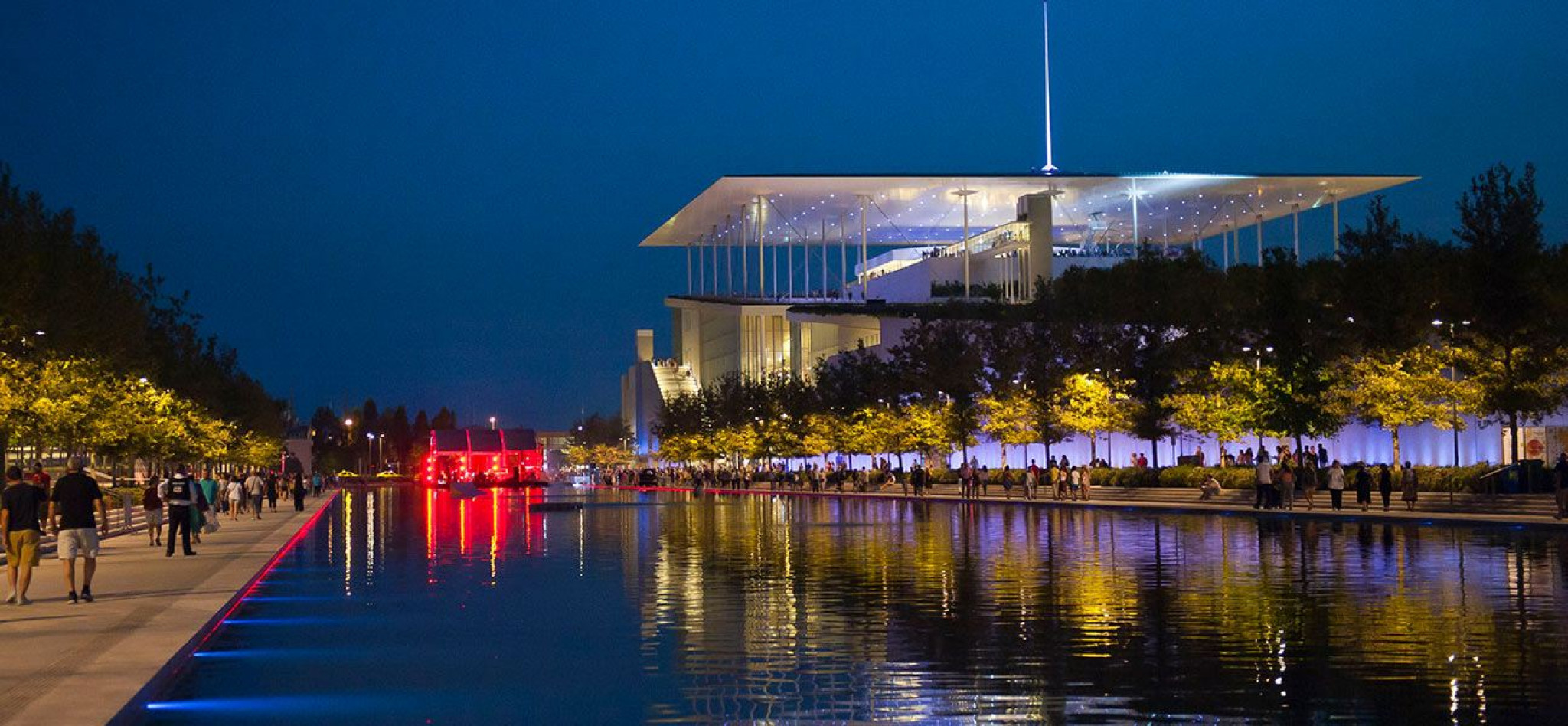 Im modernen Kulturzentrum der Stavros Niarchos Foundation befinden sich Oper, Nationalbibliothek und das Restaurant Delta