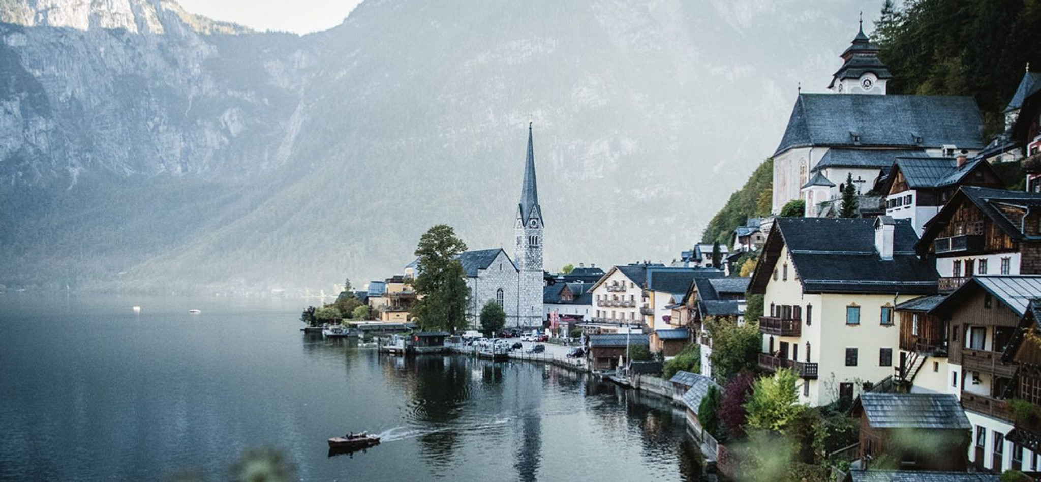 Malerischer Blick auf Hallstatt