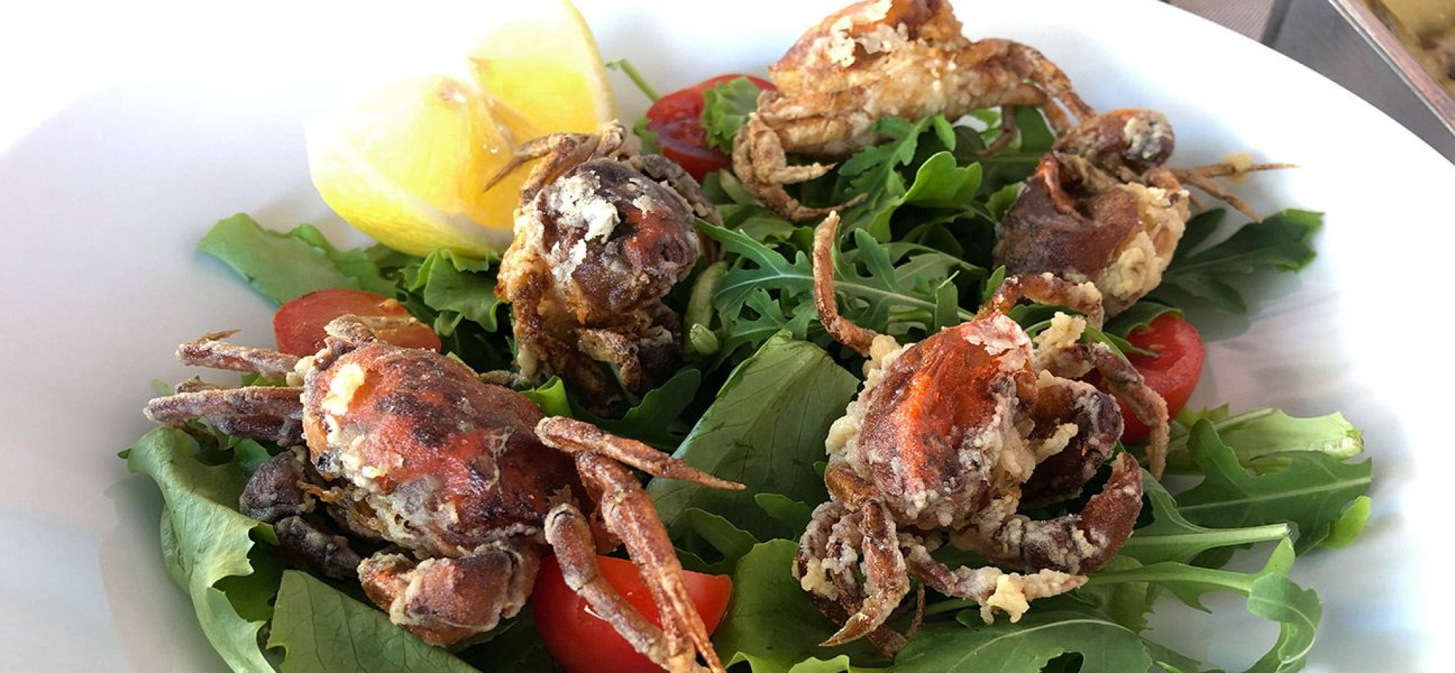 Moleche aus der Lagune (Softshell Crabs)